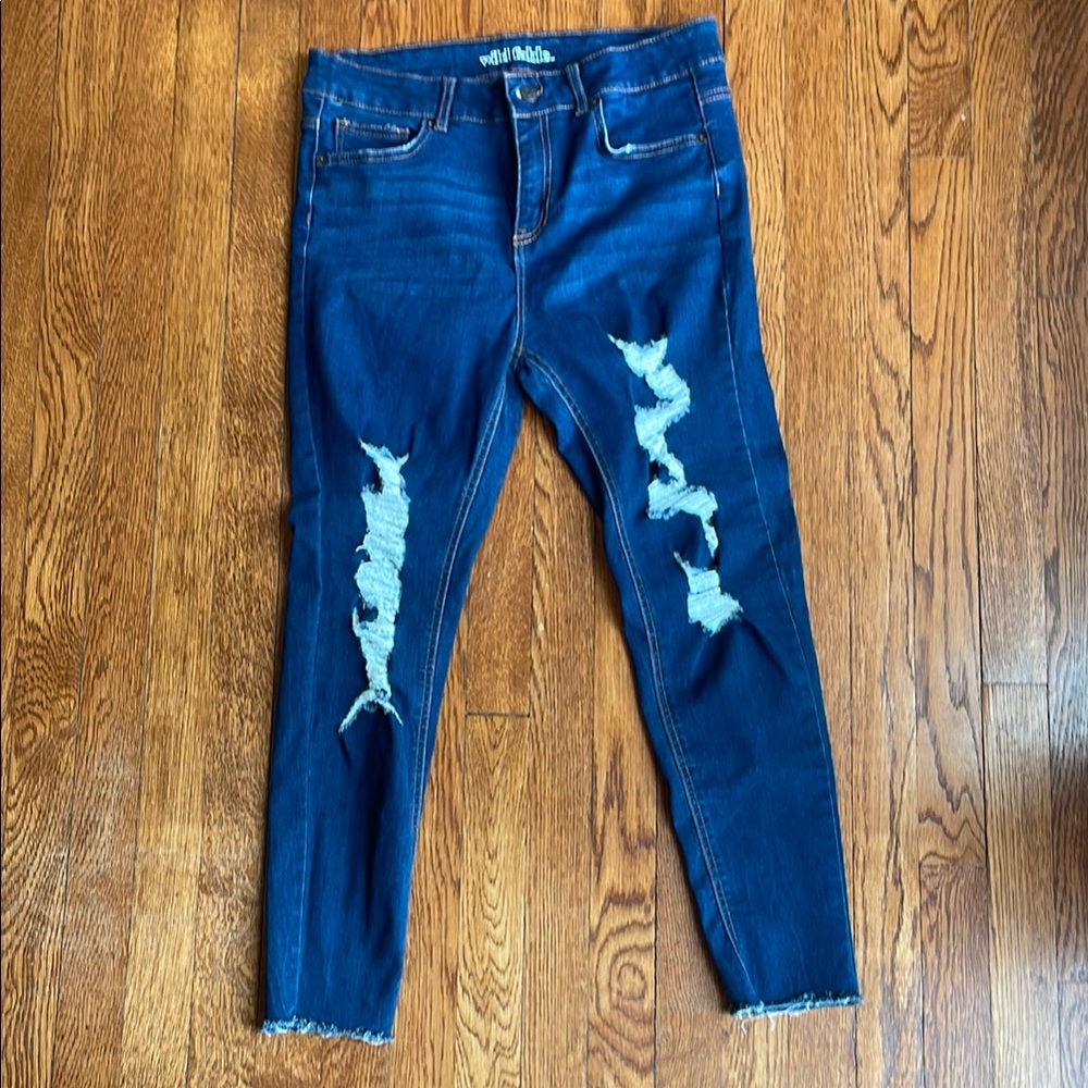 NWOT - Wild Fable Women's Blue Distressed Jeans